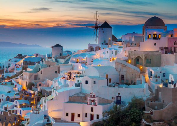 Puzzle Ravensburger Abend über Santorini 1000 Teile