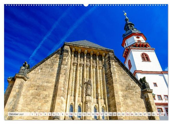 Produktbild: Ein Blick auf Chemnitz in Farbe (Wandkalender 2027 DIN A2 quer), CALVENDO Monatskalender