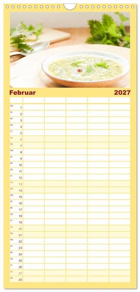 Produktbild: Familienplaner 2027 - K&ouml;stliche Brennnessel mit 5 Spalten (Wandkalender, 21 x 45 cm) CALVENDO