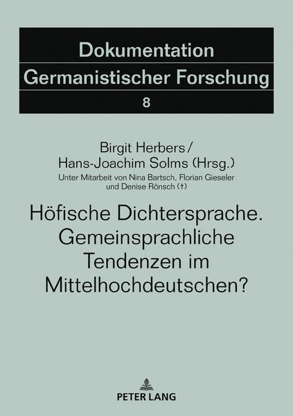 Produktbild: H&ouml;fische Dichtersprache. Gemeinsprachliche Tendenzen im Mittelhochdeutschen?