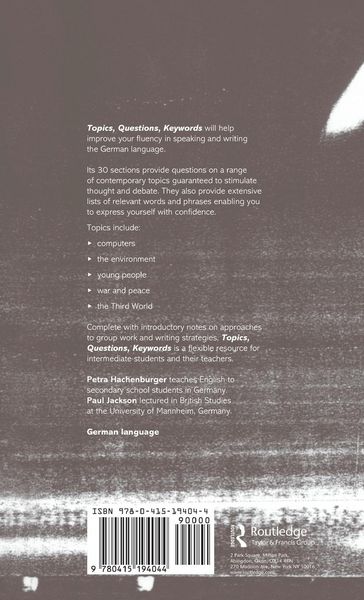 Produktbild: Topics, Questions, Key Words
