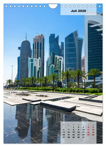 Produktbild: Doha Leuchtende Hauptstadt von Katar (Wandkalender 2026 DIN A4 hoch), CALVENDO Monatskalender