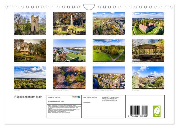 Produktbild: R&uuml;sselsheim am Main (Wandkalender 2026 DIN A4 quer), CALVENDO Monatskalender