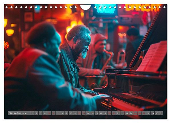 Produktbild: Tr&auml;ume aus Piano, Klavier und Fl&uuml;gel (Wandkalender 2026 DIN A4 quer), CALVENDO Monatskalender