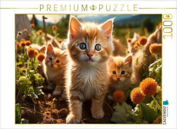 CALVENDO Puzzle Kätzchen, hier ist es schon spannend und aufregend | 1000 Teile Lege-Größe 64x48cm Foto-Puzzle für glückliche Stunden, Sonstige von ,