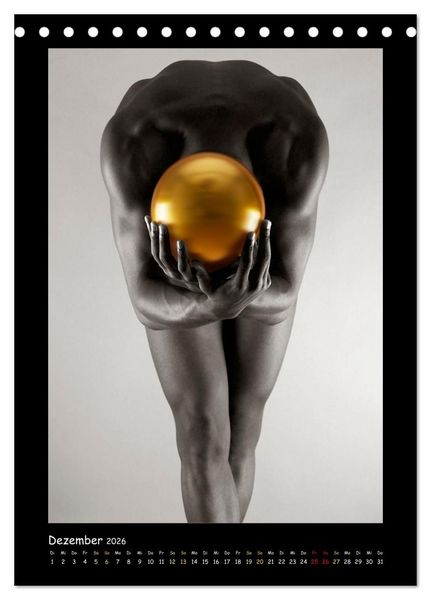 Produktbild: Golden Ball M&auml;nnerakte exquisit (Tischkalender 2026 DIN A5 hoch), CALVENDO Monatskalender