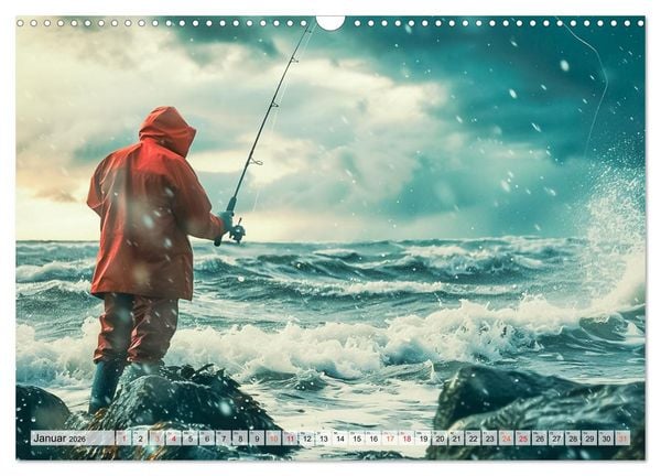 Produktbild: Angeln und Fischen Impressionen (Wandkalender 2026 DIN A3 quer), CALVENDO Monatskalender