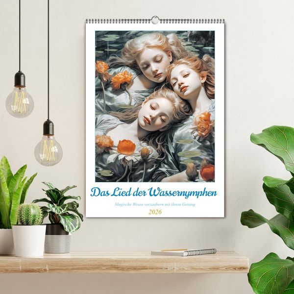 Produktbild: Das Lied der Wassernymphen (Wandkalender 2026 DIN A2 hoch), CALVENDO Monatskalender