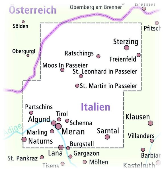 Produktbild: Meran/Merano Wander- und Radkarte