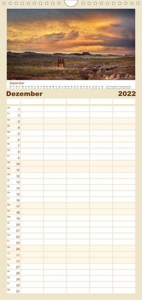 Produktbild: S&uuml;dwesten der USA - Klassiker und Geheimnisse - Familienplaner hoch (Wandkalender 2022 , 21 cm x 45 cm, hoch)