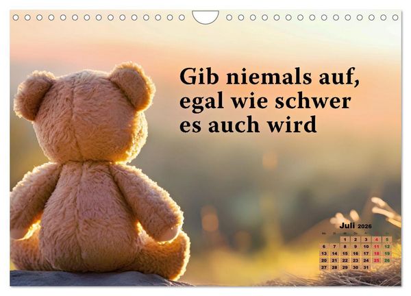 Produktbild: Work - Life - Balance - unterwegs mit coolen Spr&uuml;chen (Wandkalender 2026 DIN A4 quer), CALVENDO Monatskalender