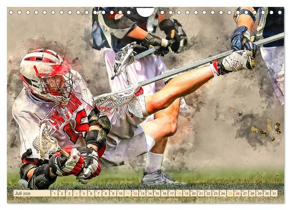 Produktbild: Ich liebe Lacrosse (Wandkalender 2026 DIN A4 quer), CALVENDO Monatskalender