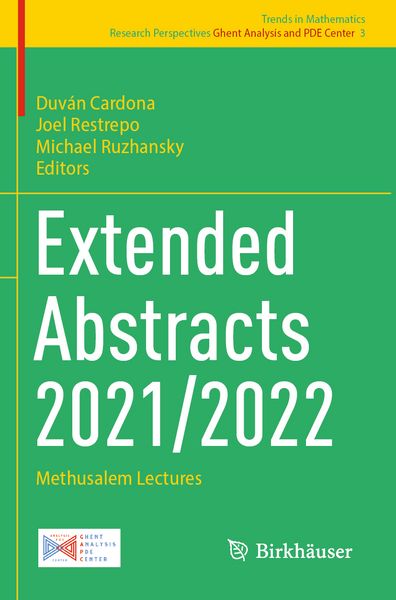 Produktbild: Extended Abstracts 2021/2022