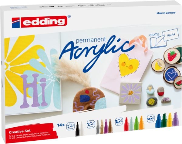 Produktbild: edding Acrylmarker Kreativ Basic 14er Set