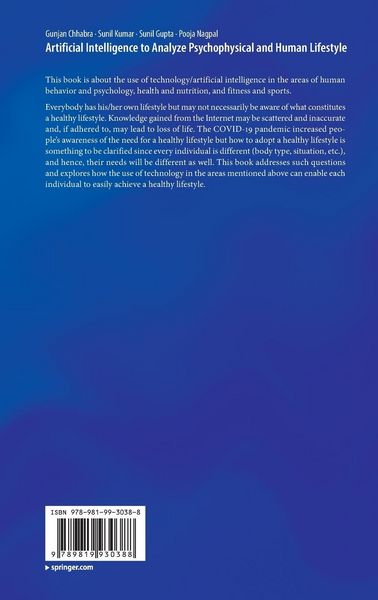 Produktbild: Artificial Intelligence to Analyze Psychophysical and Human Lifestyle