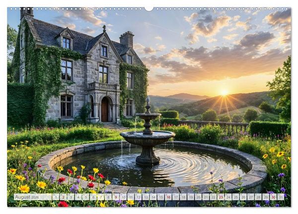 Produktbild: Fl&uuml;stern der Verg&auml;nglichkeit - Gothic Dark Nature Landschaften (Wandkalender 2026 DIN A2 quer), CALVENDO Monatskalender