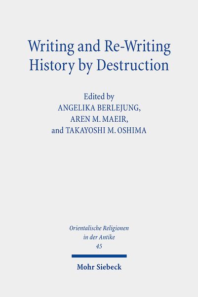 Produktbild: Writing and Re-Writing History by Destruction