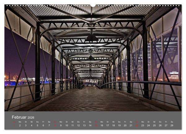 Produktbild: Nightwalk - Hamburg (hochwertiger Premium Wandkalender 2026 DIN A2 quer), Kunstdruck in Hochglanz