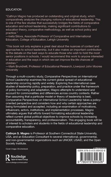 Produktbild: Comparative Perspectives on International School Leadership
