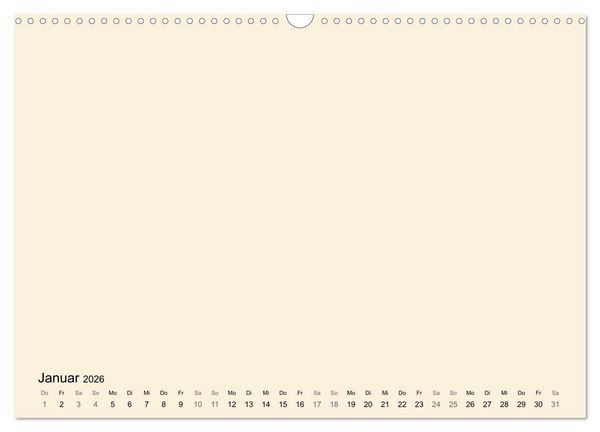 Produktbild: DIY Bastel-Kalender -Warme Pastell Farben- Zum Selbstgestalten (Wandkalender 2026 DIN A3 quer), CALVENDO Monatskalender