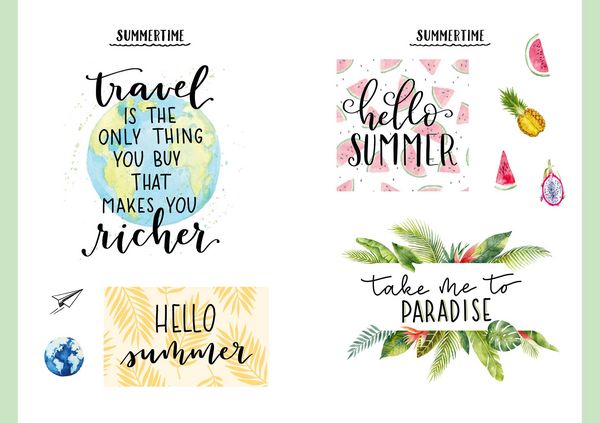 Produktbild: Handlettering-Sticker &ndash; 200 Spr&uuml;che und Schmuckelemente
