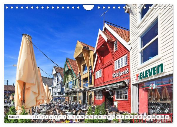 Produktbild: Sommer in Stavanger vom Frankfurter Taxifahrer Petrus Bodenstaff (Wandkalender 2026 DIN A4 quer), CALVENDO Monatskalender