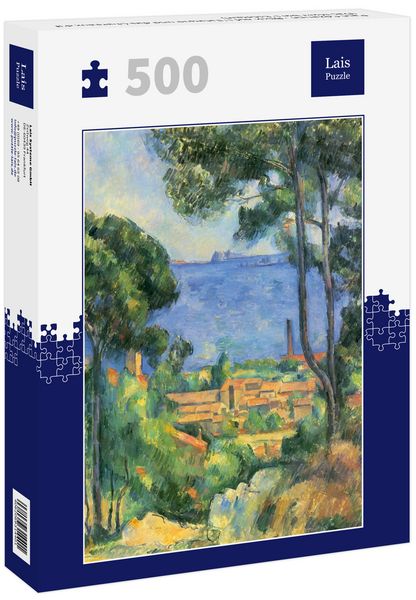 Lais Puzzle Paul Cézanne - Blick auf L'Estaque und das Chateaux d'If (Das Meer bei L'Estaque) 500 Teile