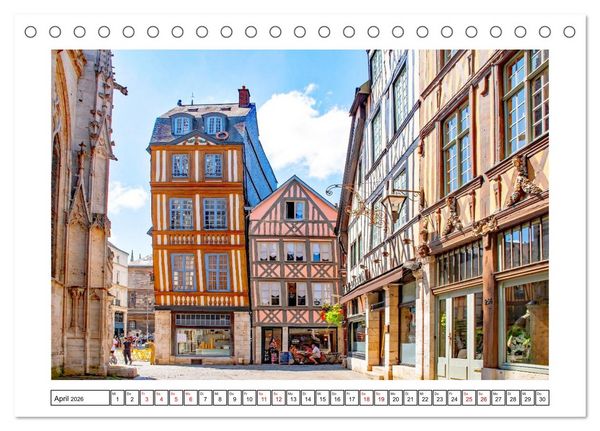 Produktbild: Ein traumhaftes Reiseziel - Normandie und Bretagne (Tischkalender 2026 DIN A5 quer), CALVENDO Monatskalender