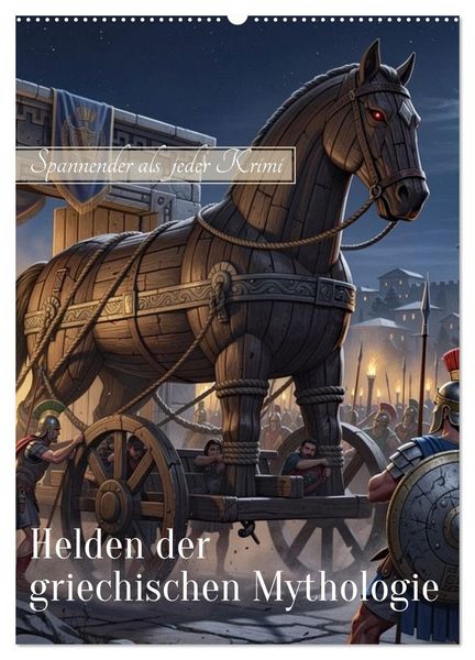 Produktbild: Helden der griechischen Mythologie (Wandkalender 2027 DIN A2 hoch), CALVENDO Monatskalender