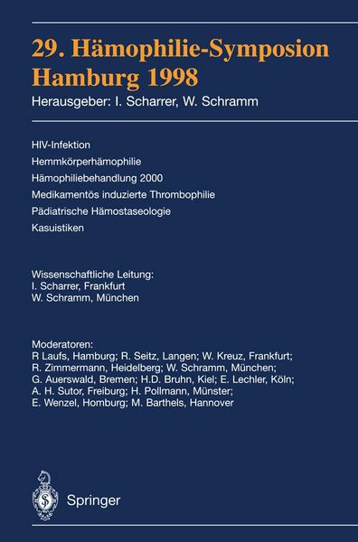 Produktbild: 29. H&auml;mophilie-Symposion