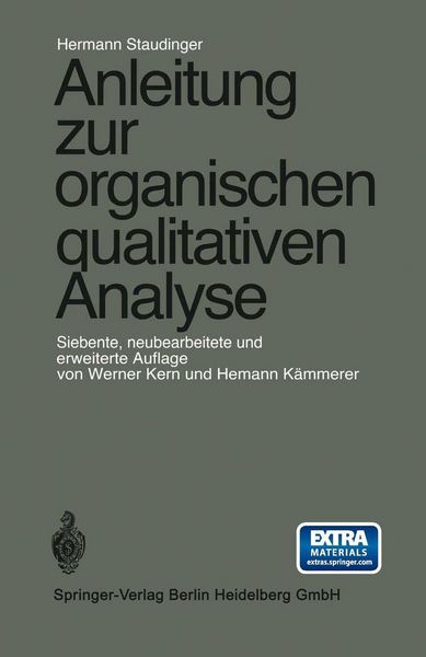 Produktbild: Anleitung zur organischen qualitativen Analyse