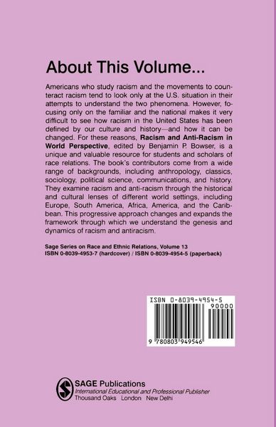 Produktbild: Racism and Anti-Racism in World Perspective