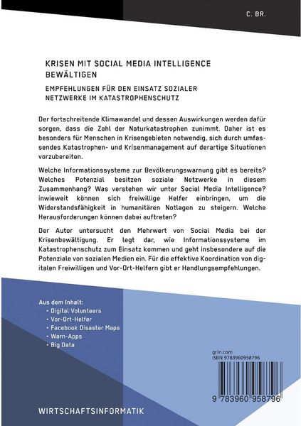 Produktbild: Krisen mit Social Media Intelligence bew&auml;ltigen. Empfehlungen f&uuml;r den Einsatz sozialer Netzwerke im Katastrophenschutz