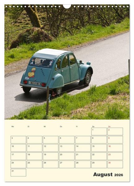 Produktbild: Citro&euml;n 2CV - Lebensart Ente (Wandkalender 2026 DIN A3 hoch), CALVENDO Monatskalender