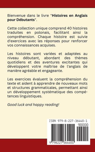 Produktbild: Histoires en Anglais pour D&eacute;butants