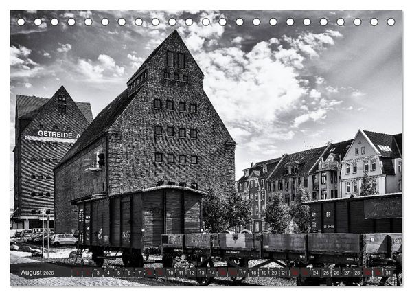 Produktbild: Ein Blick auf die Hansestadt Rostock (Tischkalender 2026 DIN A5 quer), CALVENDO Monatskalender
