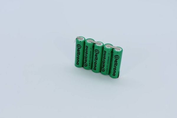 Produktbild: Beltrona RTU5AAZ Akkupack 5x Mignon (AA) Z-L&ouml;tfahne NiMH 6V 2200 mAh
