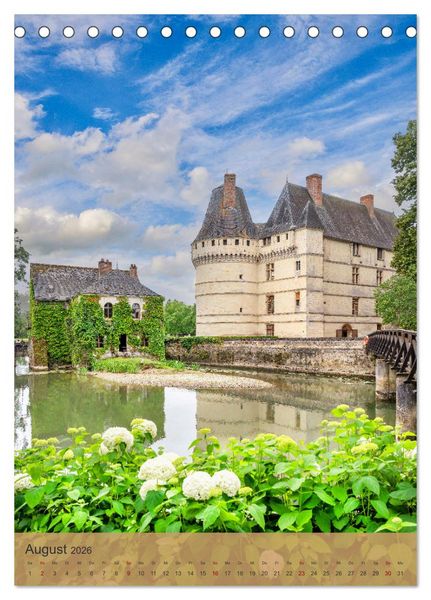 Produktbild: Die Schl&ouml;sser im Loiretal (Tischkalender 2026 DIN A5 hoch), CALVENDO Monatskalender