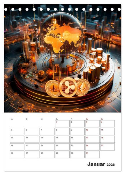 Produktbild: KRYPTO Cooler Terminplaner (Tischkalender 2026 DIN A5 hoch), CALVENDO Monatskalender