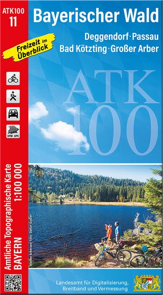 ATK100-11 Bayerischer Wald (Amtliche Topographische Karte 1:100000), Sonstige von , Landesamt für Digitalisierung, Breitband und Vermessung, Bayern,