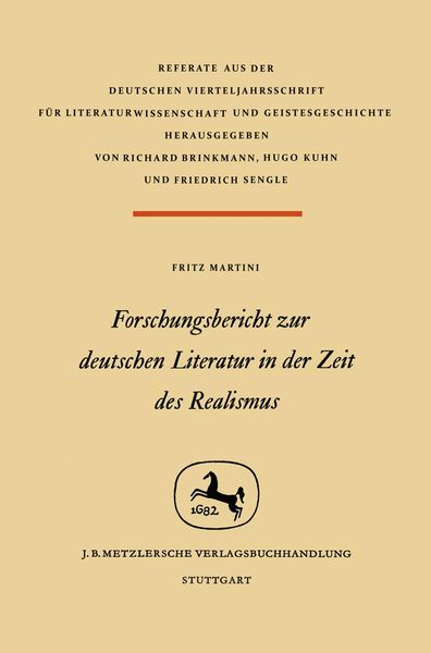 Produktbild: Forschungsbericht zur deutschen Literatur in nder Zeit des Realismus