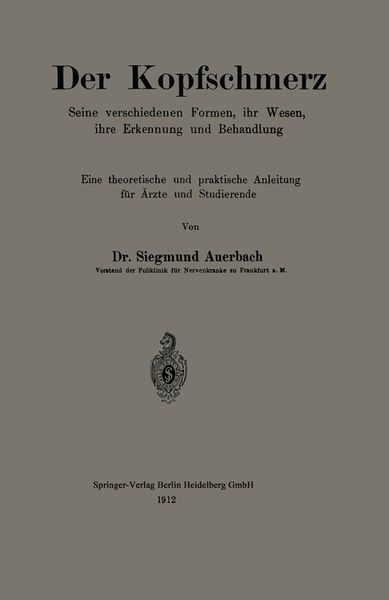 Produktbild: Der Kopfschmerz
