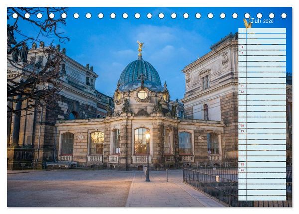 Produktbild: Dresden an der Elbe - Der Planer (Tischkalender 2026 DIN A5 quer), CALVENDO Monatskalender