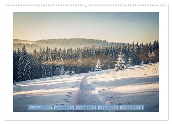 Produktbild: Th&uuml;ringer Winterlandschaften (hochwertiger Premium Wandkalender 2027 DIN A2 quer), Kunstdruck in Hochglanz