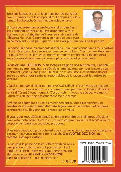 Produktbild: SE SENTIR GRANDIOSE : C'est ta d&eacute;cision !