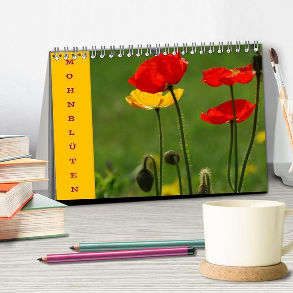 Produktbild: MOHNBL&Uuml;TEN (Tischkalender 2026 DIN A5 quer), CALVENDO Monatskalender
