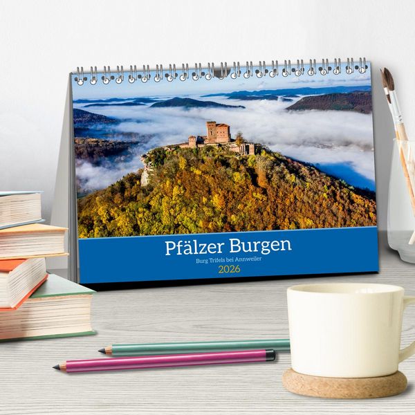 Produktbild: Pf&auml;lzer Burgen (Tischkalender 2026 DIN A5 quer), CALVENDO Monatskalender