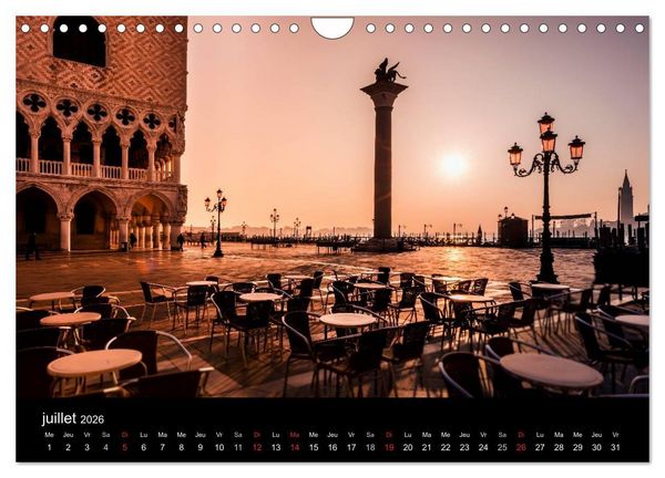 Produktbild: Venise Impressions (Calendrier mural 2026 DIN A4 vertical), CALVENDO calendrier mensuel