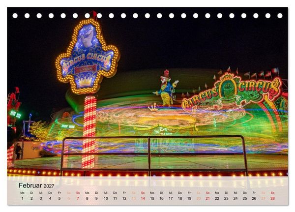 Produktbild: Lichterzauber auf dem Hamburger Dom (Tischkalender 2027 DIN A5 quer), CALVENDO Monatskalender