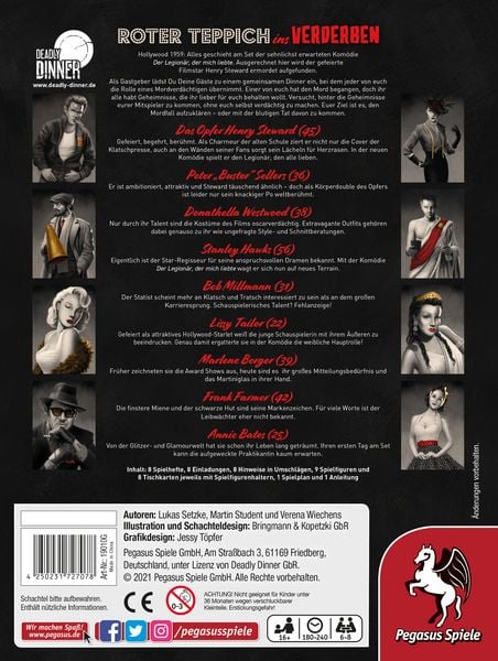 Produktbild: Deadly Dinner - Roter Teppich ins Verderben